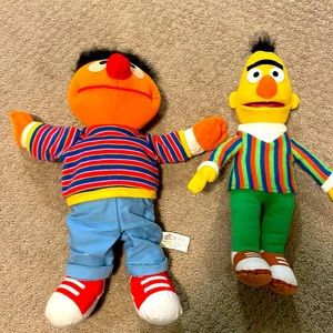 Ernie and Bert plush toys